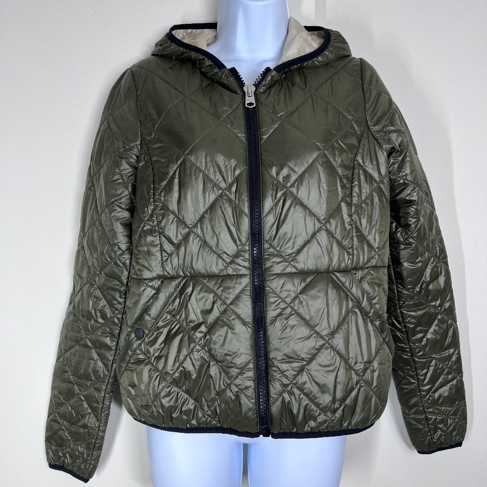 Abercrombie & Fitch Bomber-style Primaloft Quilted Hooded Wind resistant‎ Jacket